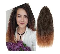 Health Yaki Kinky Curly Crochet Braids Synthetic Afro Curls Braiding Hair Extensions Soft Personal Care(PinkWhite,20inches)