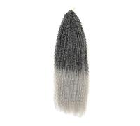 Health Yaki Kinky Curly Crochet Braids Synthetic Afro Curls Braiding Hair Extensions Soft Personal Care(TGREY,20inches)