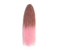 Health Yaki Kinky Curly Crochet Braids Synthetic Afro Curls Braiding Hair Extensions Soft Personal Care(T30Pink,28inches)