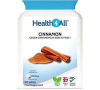 Health4All Cinnamon Tablets 2000mg per Tablet 180 Tablets, Vegan Cinnamon Supplement, Blood Sugar Balance Tablets (not Capsules)