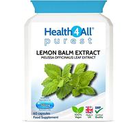 Health4All Lemon Balm Extract 1500mg per Capsule, 60 Capsules 2 Months Supply, High Strength Vegan Melissa for Anxiety, Sleep Support Supplement, Purest: no additives | Made in UK