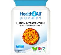 Health4All Lutein and Zeaxanthin Supplement 25mg per Capsule, 60 Capsules 2 Months Supply, Purest Eye Health Marigold Extract Supplement,