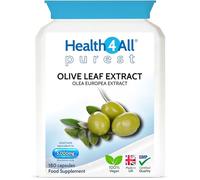 Health4All Olive Leaf Extract - 100mg Oleuropein Per Capsule | 180 Vegan Capsules (6 Month Supply) 20% Standardised 10:1 Extract from Wild European Leaves | No Additives | Immune & Heart Support