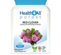 Health4All Red Clover 4500mg 120 Capsules 4 Months Supply, High Strength Extract 24mg Isoflavones Each Capsule, Menopause Support & Hormone Balance Vegan Supplement | Made in UK