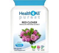 Health4All Red Clover 4500mg 60 Capsules 2 Months Supply, High Strength Extract 24mg Isoflavones Each Capsule, Menopause Support & Hormone Balance Vegan Supplement | Made in UK
