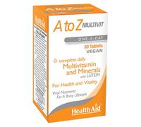 HEALTHAID A TO Z MULTIVIT 30 VEGETARIAN TABLETS - MULTIVITAMIN & MINERALS