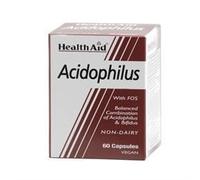 HealthAid Acidophilus Probiotic with FOS - 60 Vegicaps