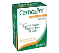 HealthAid Carboslim Capsules - Carb Blocker with White Kidney Bean Extract, Chromium & Green Tea - Metabolism & Weight Management Supplement - Keto & Low Carb Diet Friendly - 60 Vegan Capsules