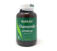 HealthAid Chamomile 550mg Tablets - Herbal Supplement for Relaxation & Sleep Support, Calming Formula - Vegetarian - 60 Tablets