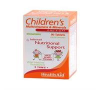 HealthAid Children's MultiVitamin + Minerals - Chewable (Tutti-fruity Flavo