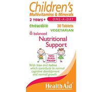 HealthAid Children's MultiVitamin & Minerals Tablets, Tutti Frutti Flavour, Food Supplement -30 Tablets