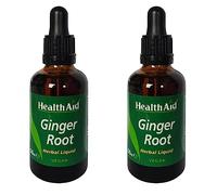 HealthAid Ginger Root (Zingiber officinale) 50ml Liquid (Pack of 2)