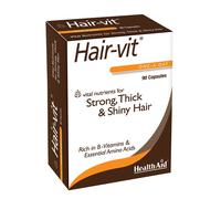 HealthAid Hair Vitamins for Hair Growth with Essential Vitamins and Minerals, 90 Capsules