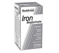 HealthAid Iron Bisglycinate - 90 Vegetarian Tablets