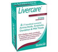 Healthaid Tablets Livercare (Cleanse and Detox) - Vegetarian, Turmeric - 60 Count