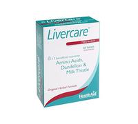 HealthAid Livercare (Cleanse and Detox) Vegetarian Tablets, Yellow, Turmeric, 60 Count