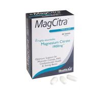 Healthaid MagCitra 60 Vegan Tablets - Free from Yeast, Gluten and Dairy