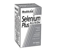 HealthAid Selenium Plus - Selenium with Vitamins A, C & E - Antioxidant Supplement for Immune Support, Normal Thyroid Function & Healthy Hair and Nails - 60 Vegan Tablets