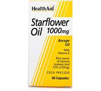 HealthAid Starflower Oil 1000mg (23% GLA) - 60 Capsules (Packing May vary).