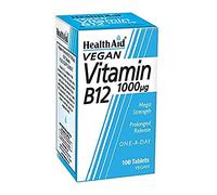 HealthAid Vitamin B12 (Cyanocobalamin) 1000ug - Prolong Release - 100 Tablets