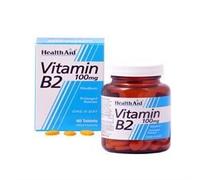 HealthAid Vitamin B2 (Riboflavin) 100mg - Prolonged Release - 60 Tablets