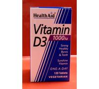 HealthAid Vitamin D3 1000iu Tablets 120
