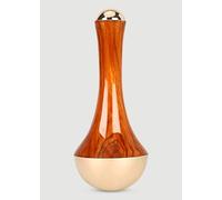 HEALTHANDWEALTH Ayurvedic Kansa Wand Face Foot and Body Massager - 2 in 1 Massager with Comfortable Grip & Deep Relaxation Massage Tool Teak Wood Handle (Natural)