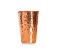 HEALTHANDWEALTH Pure Copper Tumbler Cups -350mL Derby Cups Without A Handle For Mint Juleps, Cocktails, Your Favorite Beverage - Keeps Drinks Colder, Longer