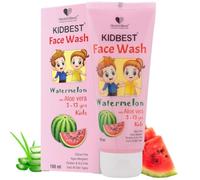 HealthBest Kidbest Face wash for Kids | Normal Skin, Sensitive Skin & Dry Skin | Tear, Paraben, SLS free | Watermelon Flavor | 100ml