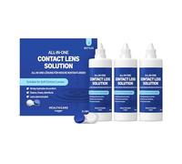 Healthcare by Amazon All-In-One Contact Lens Solution - For Soft Lenses, Bio-Tolerable for Sensitive Eyes, 3 x 360 ml