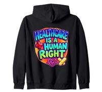 Healthcare Is a Human Right Statement Design Zip Hoodie