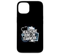 Healthcare Runs On Teamwork Medical Quote Case for iPhone 13