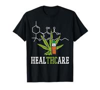 Healthcare THC Molecule Weed Chemistry Cannabis Stoner Gift T-Shirt