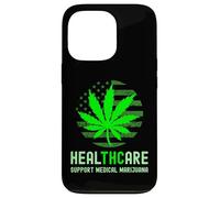 HealTHCare THC Pot Leaf Support Medical Marijuana Case for iPhone 13 Pro