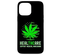 HealTHCare THC Pot Leaf Support Medical Marijuana Case for iPhone 13 Pro Max