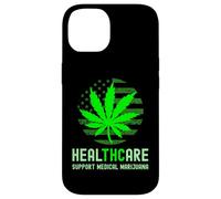 HealTHCare THC Pot Leaf Support Medical Marijuana Case for iPhone 14