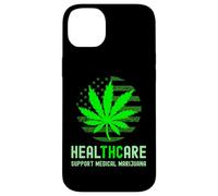 HealTHCare THC Pot Leaf Support Medical Marijuana Case for iPhone 14 Plus
