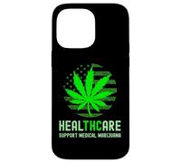 HealTHCare THC Pot Leaf Support Medical Marijuana Case for iPhone 14 Pro Max