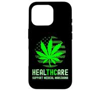 HealTHCare THC Pot Leaf Support Medical Marijuana Case for iPhone 16 Pro
