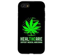 HealTHCare THC Pot Leaf Support Medical Marijuana Case for iPhone SE (2020) / 7/8