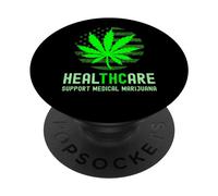 HealTHCare THC Pot Leaf Support Medical Marijuana PopSockets Adhesive PopGrip