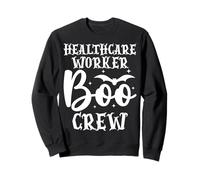 Healthcare Worker Nurse Crew Witch Spooky Halloween Sweatshirt