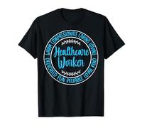 Healthcare Worker - Word Circle Nurse Week Hospital Staff T-Shirt