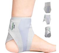 Healthcare World Ankle Support Brace - Adjustable Compression Ankle Wrap for Sprains, Achilles & Foot Pain Relief, Tendonitis Recovery, Plantar Fasciitis & Injury Prevention, Breathable, Non-Slip