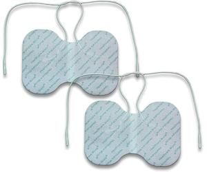 Healthcare World Butterfly TENS Electrode Pads 150mm x 110mm - Large Reusable Self-Adhesive Electrodes for Back, Thighs & Bottom - Compatible with Most TENS/EMS Machines - Latex-Free - 1 Pair