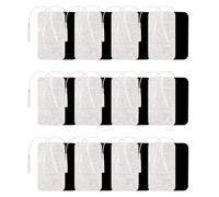 Healthcare World Large Clear TENS Electrode Pads - 10cm x 5cm, Reusable, Self-Adhesive - Long-Lasting Replacement Pads for Majority of TENS Machines (12)