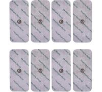Healthcare World Large TENS Electrode Pads - 3.9mm Stud Connector - Set of 8 - Compatible with Compex, Cefar & Easy