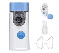 Healthcare World Portable Nebulizer Machine for Adults & Kids - Silent Handheld Rechargeable Mesh Nebulizer with 2 Masks & Mouthpiece - Ultra-Quiet 25dB Inhaler for Asthma, COPD, Home & Travel Use