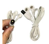 Healthcare World Single Replacement TENS Lead & Electrode Lead Wire for Omron Electrotherapy Devices - Compatible with Omron Max Pain Relief, Pro & Pocket Pain Pro (2-Snap) - Durable TENS & EMS Cable