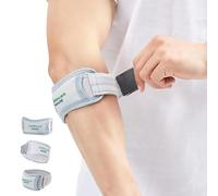 Healthcare World Tennis Elbow Brace - Adjustable Forearm Strap for Golfer’s Elbow, Tendonitis, Arthritis Pain Relief, Elbow Compression Support Band for Sports, Gym, Work - Breathable & Lightweight